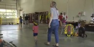 Experiencing what firefighters do with Meridian Township open house