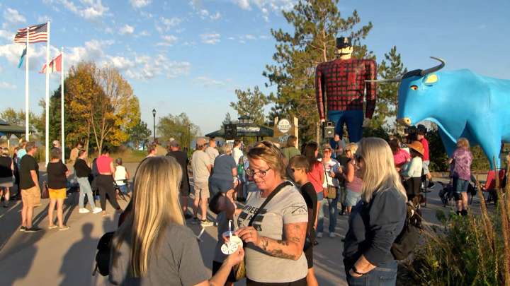 Vigil for Charlie Kirk Held in Downtown Bemidji