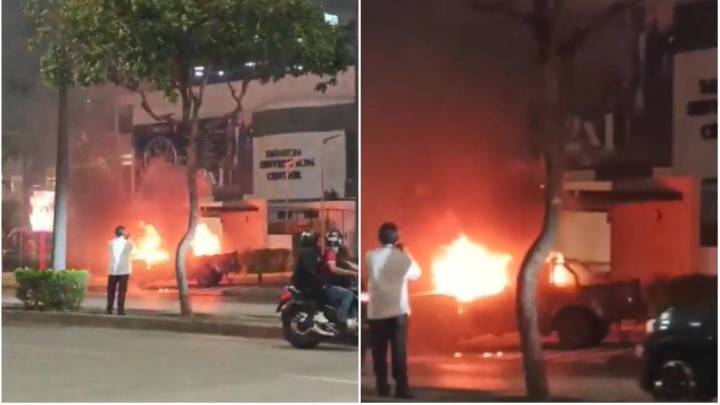 Video | Un muerto y varios heridos dejó fuerte explosión de un carro bomba en Ecuador