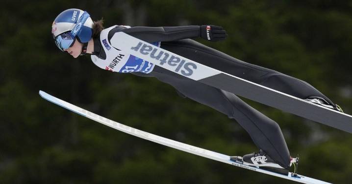 World champion ski jumper Alex Loutitt puts in the work to return to her sport