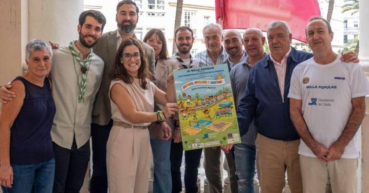La Milla Popular contará con una gran yincana de juegos tradicionales La Milla Popular en la Plaza de España de Cádiz