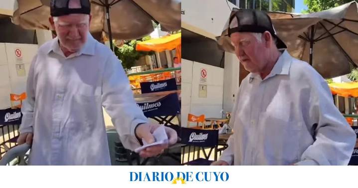 Se sentó a tomar un café, estaba grabando y justo se acercó el “Payito”: reacciones dispares en las redes