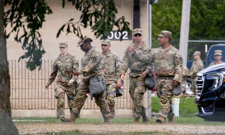 National Guard in Chicago: Police keep things calm in Broadview