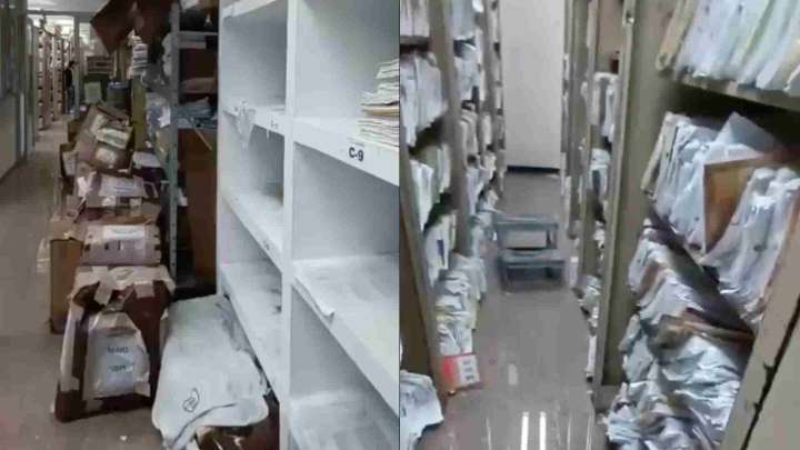 Se Inunda Área de Archivo de Clínica del IMSS en Veracruz; Temen Pérdida de Historiales Médicos