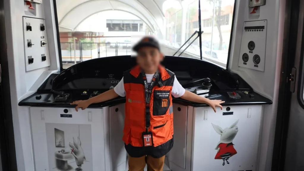 Niño de 10 años se convierte por un día en director del Metro