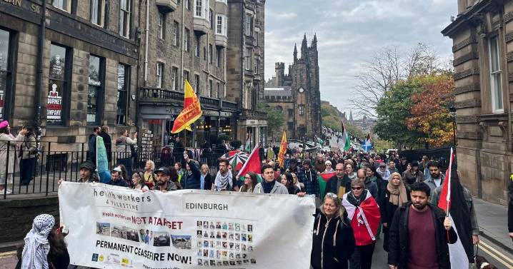 Hundreds march through Edinburgh city centre during weekend protest
