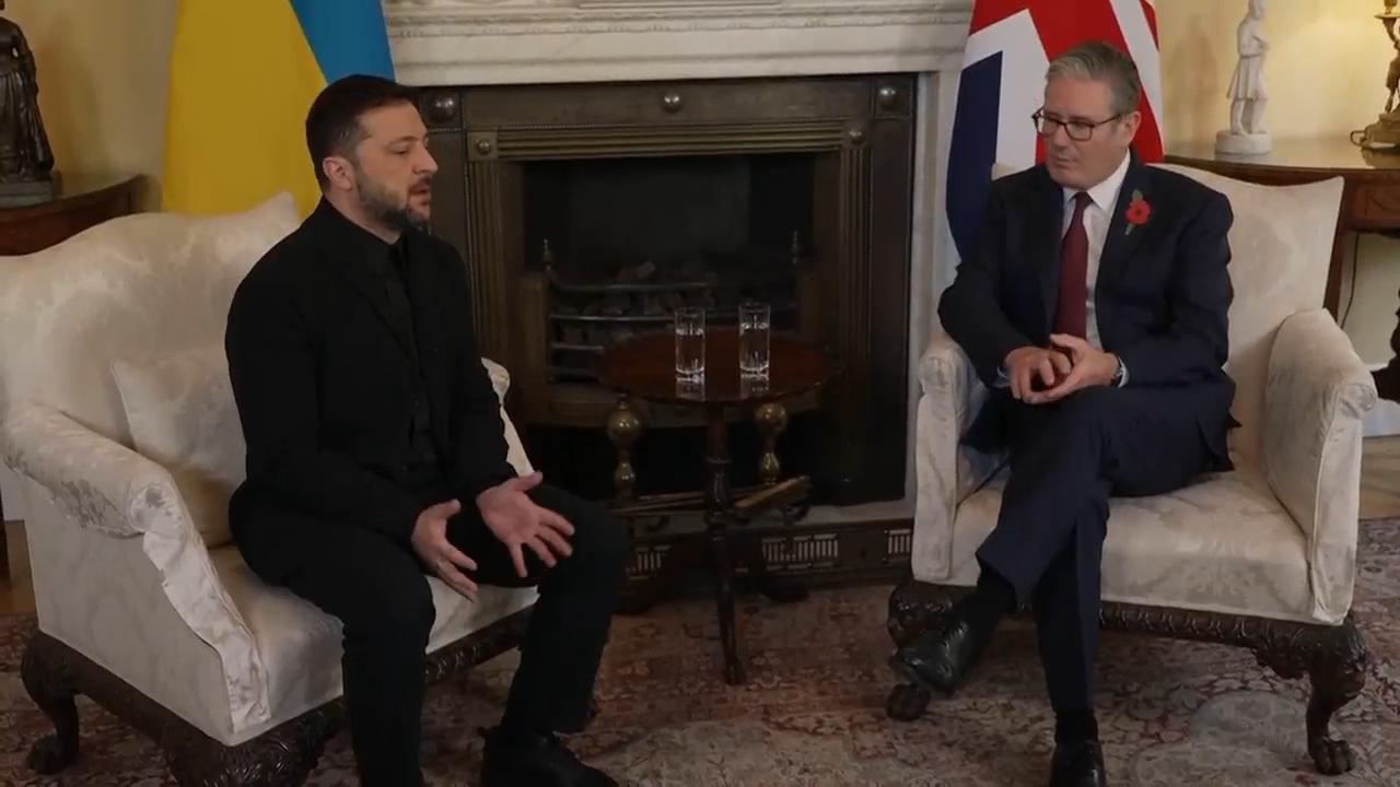 UK Prime Minister welcomes Ukrainian president at Downing Street