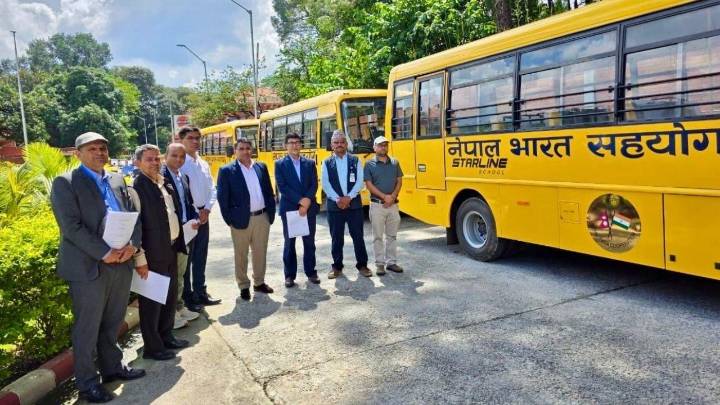 India donates 81 school buses to Nepal; focuses on strengthening education