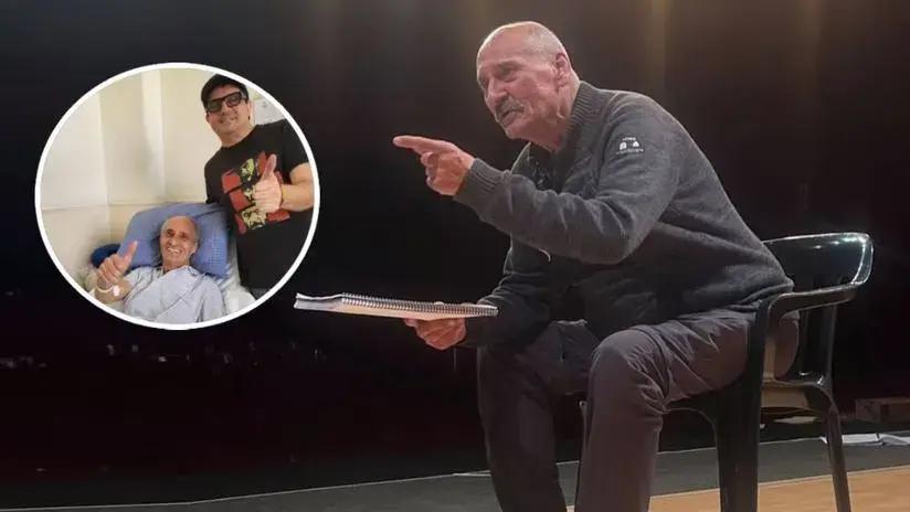 David Almandoz visitó a Gustavo Bueno mientras continúa su recuperación por una operación a la columna