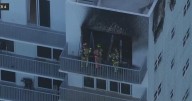 Blaze at Hollywood high-rise apartment building contained, officials say
