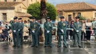La Guardia Civil celebra la fiesta del Pilar con actos reducidos por la lluvia en la Ribera