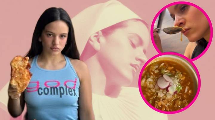 Esta fue la reacción de Rosalía al probar pozole, enfrijoladas y flautas en su visita a la CDMX