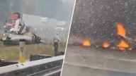 Plane crash in Dartmouth, Mass. on I-195: Photos, video – NBC Boston