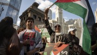 Hundreds gather in the Loop to mark two years of the Israel
