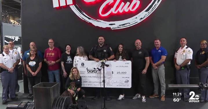 Baltimore County Police honor fallen officer with $25,000 donation to animal shelter