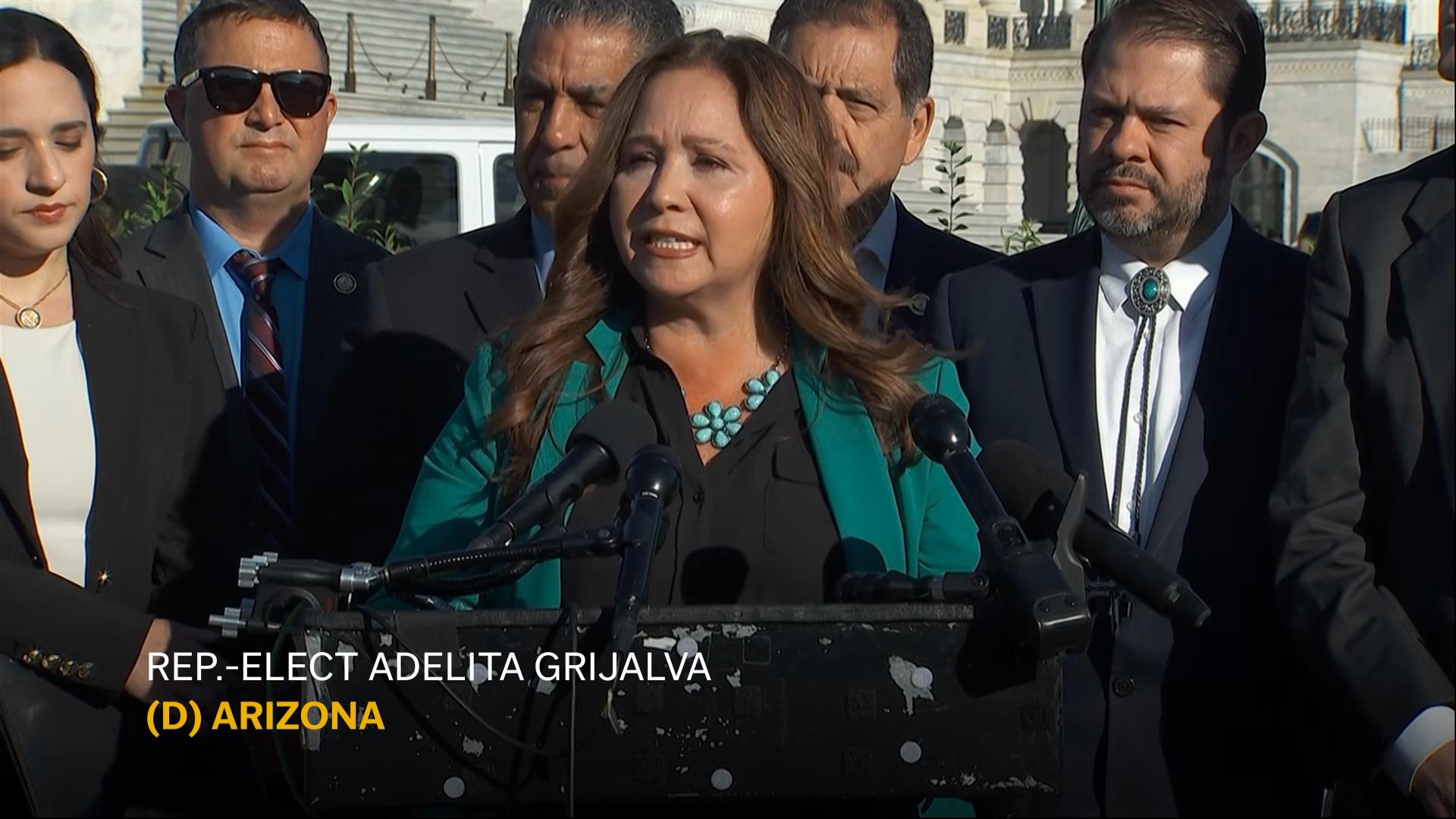 Newly elected Democratic Congressional member calls on Speaker Johnson to swear her in