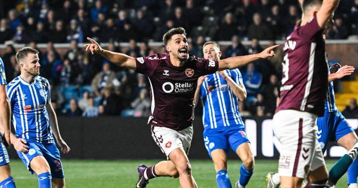 Kilmarnock swept aside by table-topping Hearts on Derek McInnes return to Rugby Park