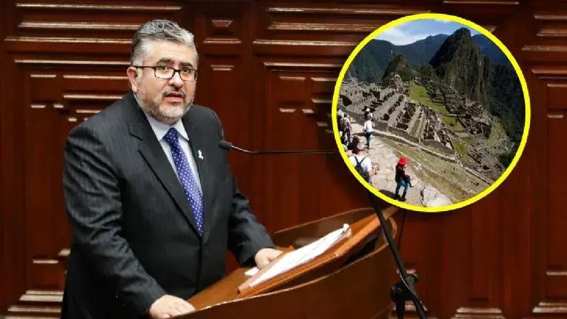 Ministro de Cultura dice que no es posible transferir gestión de Machu Picchu y que censura en su contra la decidirá el Congreso