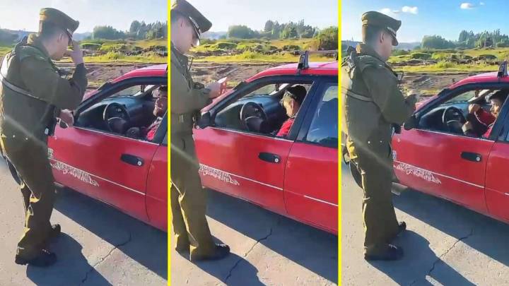 Graban "fiscalización inclusiva" en Yumbel: Carabinero establece diálogo en lenguaje de señas