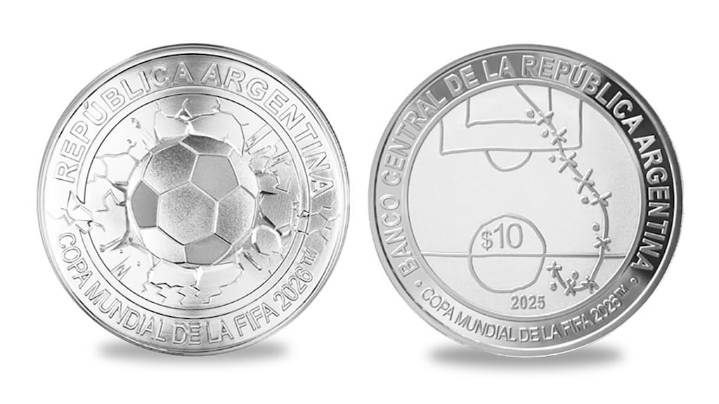 El BCRA lanzó una moneda especial por el Mundial 2026: cómo es y dónde se consigue