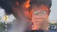 20 dead as moving bus catches fire in Jaisalmer