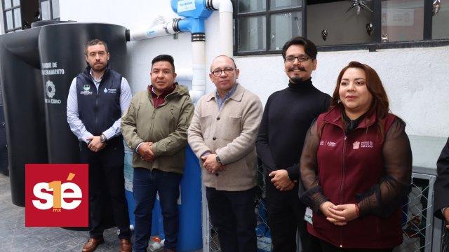 Zinacantepec instala primer sistema de captación y purificación de agua de lluvia