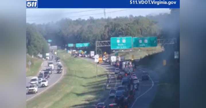 Crash shuts down all lanes of Route 288 South near I