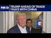 Trump in Japan ahead of trade talks with China