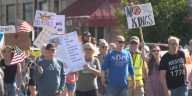 Thousands gather for “No Kings” rallies across Eastern Iowa