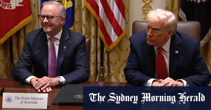 Australia-US tech deal: Albanese and Rudd work up new agreement with Trump