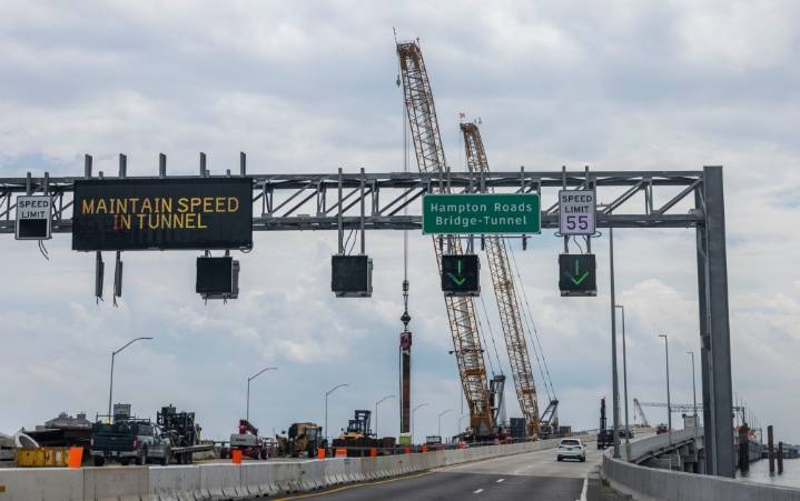 HRBT traffic shift to new bridge delayed