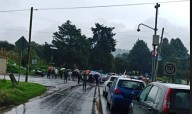 Manifestantes de San Miguel Topilejo bloquean la carretera México