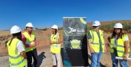 Teresa Jiménez supervisa las obras de emergencia en la SE