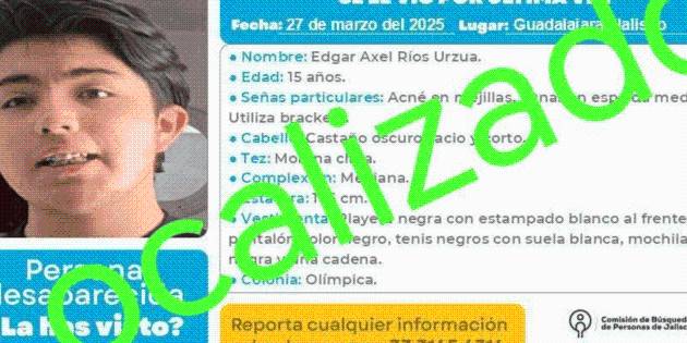 Edgar Axel fue llevado a Zacatecas en un falso taxi de plataforma: Fiscalía de Jalisco