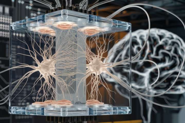 Neuronas artificiales se conectan con células vivas