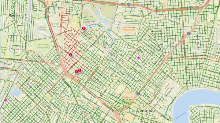 Power outage affecting more than 2,000 Entergy customers in Mid