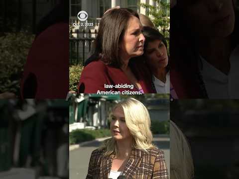 Karoline Leavitt discusses potential negotiations as government shutdown enters day 2 #shorts