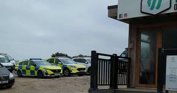 Police cordons up at popular Devon beach