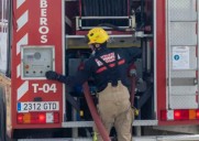 Un herido al explotar una bombona de butano en Pérez Galdós