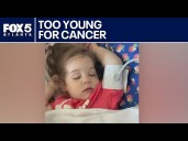 Young girl battles childhood cancer