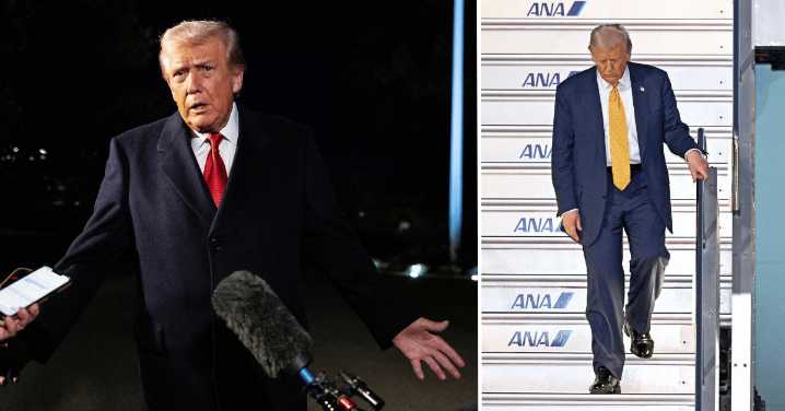 Trump's Air Force One Stair Scare Fuels Health Concerns