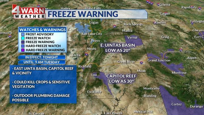 Cold temps leading to valley inversions