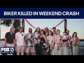 Beloved biker killed in weekend crash