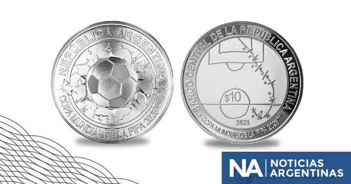 Banco Central lanza moneda FIFA 2026 y borra a Maradona del homenaje histórico