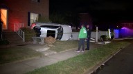 Car crashes into house in Somerville, Philadelphia, on Sunday