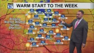 Warm conditions continue into the start of next week