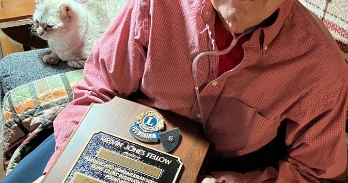 Emporia Lions Club Honors Bob Grover with Prestigious Melvin Jones Fellowship Award