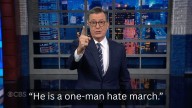 Stephen Colbert reacts to Trumps bizarre AI protest video