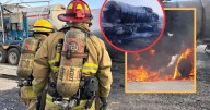 Explosión e incendio de pipa con combustible en Querétaro deja dos heridos graves