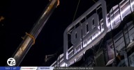 20-foot-tall General Motors sign installed on new HQ at Hudson's Detroit